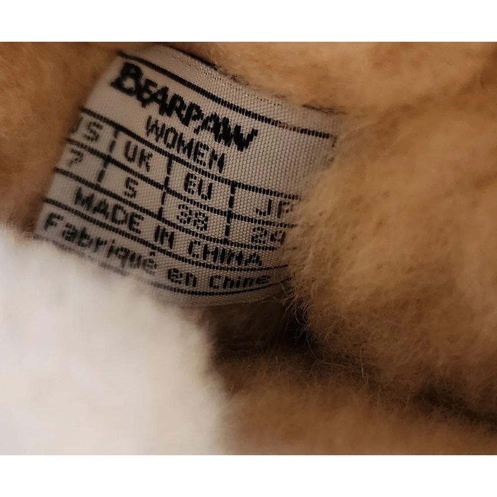 Bearpaw Classic Casual Cozy Fur Lined Leather Sweater Knit Winter Boots 7 WIDE